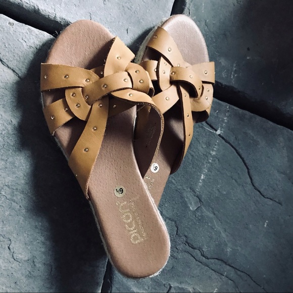 NWOT Picon leather sandals handmade in Spain espadrille - Picture 2 of 8